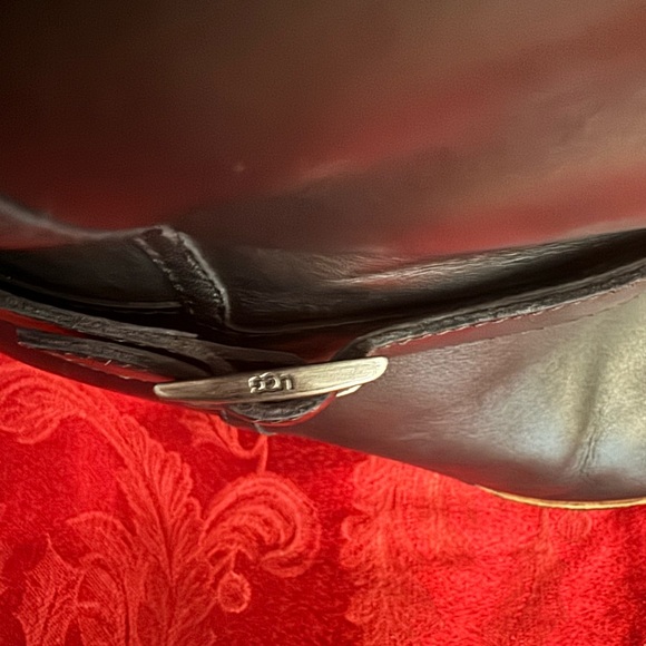 UGG Ellecia Black Sheepskin Wedge Boots Good Condition Size 10 - Picture 7 of 7